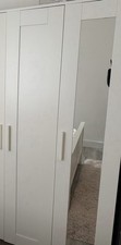 White ikea brimnes wardrobe