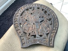 Brass Trivet Pot Kettle Stand - A Present from Isle of Man Manx Three Legs (T10)