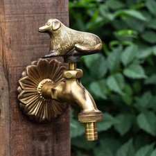 Vintage Brass Garden Tap with