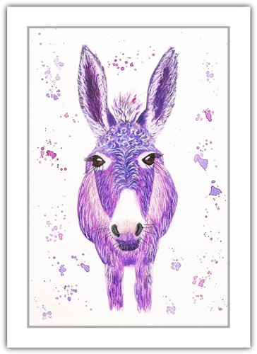 Donkey purple pet - donkey,