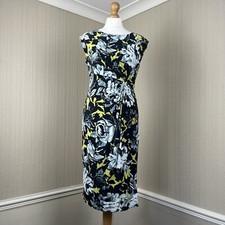 PHASE EIGHT Mother of the Bride Ruched Floral Dress UK 12 Wedding Races Ascot