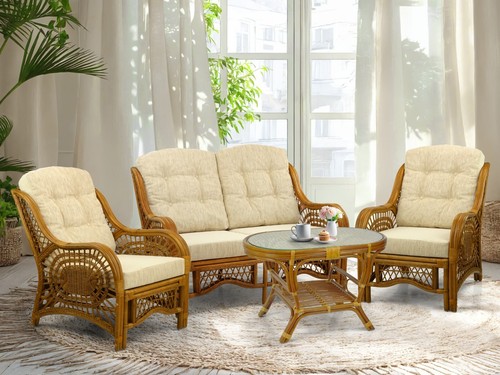 Malibu rattan living set - malibu,