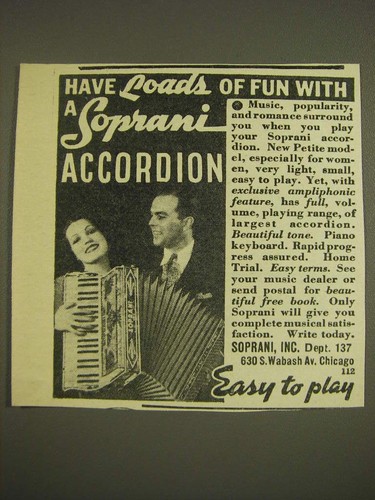 1937 soprani accordions - soprani,