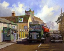 Commer TS3 Shell-Mex BP tanker & Vauxhall saloon free p&p UK