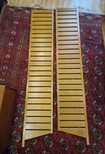 1 Pair Vintage 37.5 x 200 cm / 2M tall Staples Ladderax Ladders Wood Wooden Teak