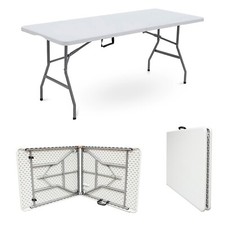 Catering Camping Heavy Duty Folding Trestle Table Picnic BBQ Party 4ft 5ft & 6ft