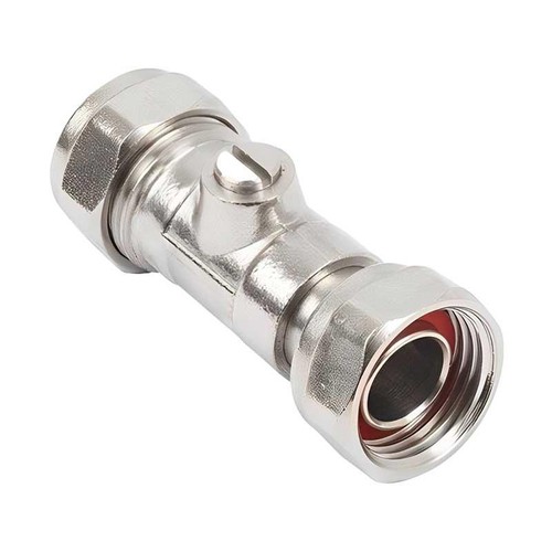 Chrome brass straight service - chrome,