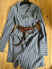 Vivienne Westwood Red Label classic pin-striped drunk-cut shirt-dress 8