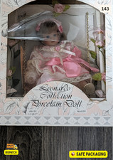 🎀 The Leonardo Collection “Felicity” LP6152 – Porcelain Doll on Swing – Hand