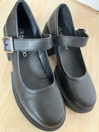 Matte black mary jane - matte, heels