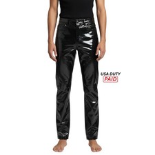 Black PVC Shiny Vinyl Pants