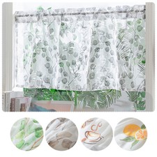 Cafe Kitchen Curtain Valance Window Door Sheer Net Voile Short Panel Home Decor`
