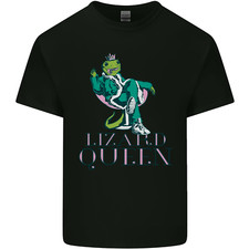 Lizard Queen Chameleon Bearded Dragon Mens Light Cotton T-Shirt