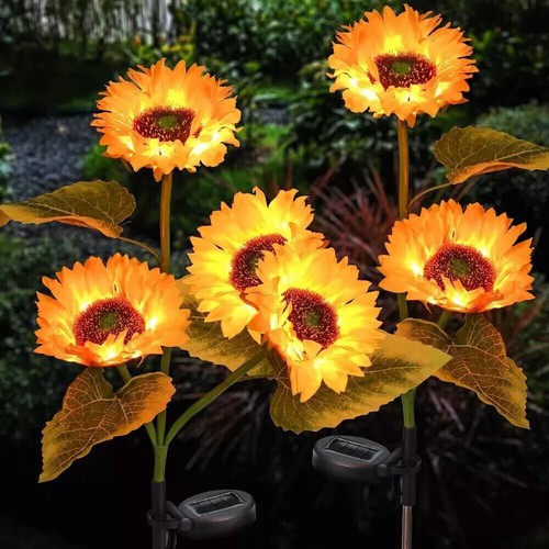 Solar flower stake - 2x,