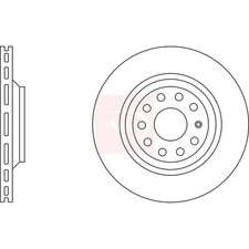 2x Brake Discs Vented For VW