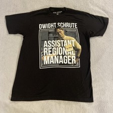 The Office Dwight Schrute Assistant TO THE Regional Manager Unisex Sz M EUC
