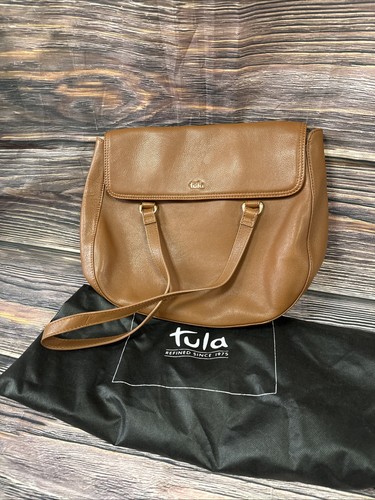 Tula brown leather shoulder - brown,