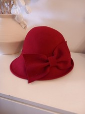 M&S Size S/M Red Cloche Soft