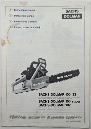 Vintage sachs dolmar 100 - sachs, 100,33