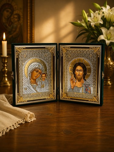 Handmade folding icon jesus - handmade,