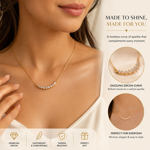 Synthetic zircon necklace for - synthetic,