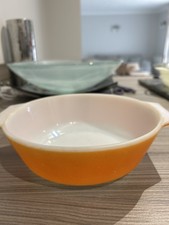 1970-1973 JAJ  Orange Pyrex Casserole Dish Without Lid vintage 