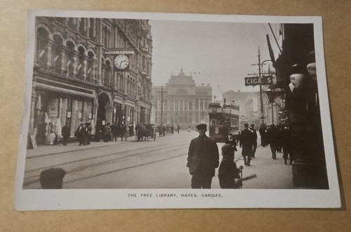 Antique 1910 cardiff postcard - 1910,