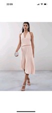 Reiss Nude Midi Dress Size 8