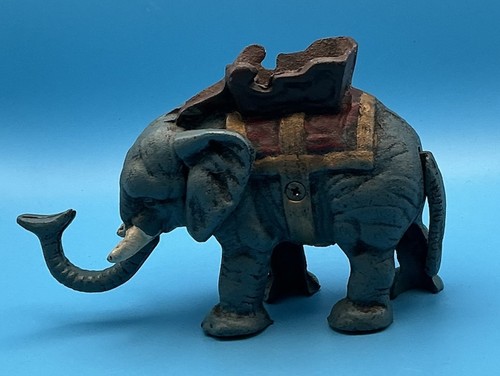 Vintage cast iron elephant - vintage,