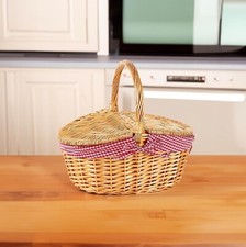 BH Natural Wicker Basket Lined