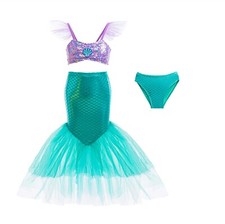 3pcs Girls Mermaid Dress