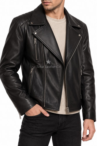 Men black genuine lambskin - genuine,