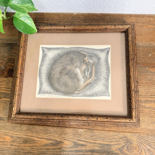 Field mouse pillow - "field,
