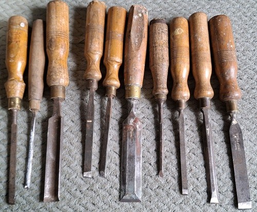 Vintage woodworking chisel - vintage,