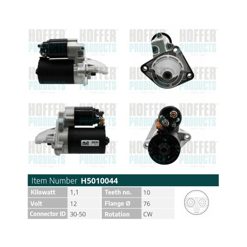 Hoffer starter ford volvo 6 - ford,