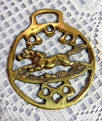 English horse brass rocking - english,