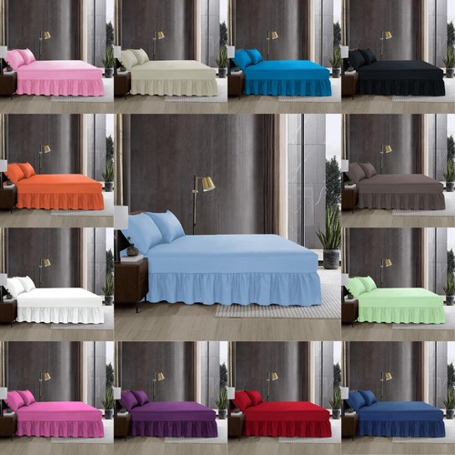 Percale fitted valance sheet - percale,
