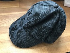 PLAYBOY BLACK PEAK CAP ONE SIZE ADJUSTABLE AT BACK NEW