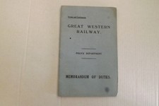 GWR BOOK.   Police dept
