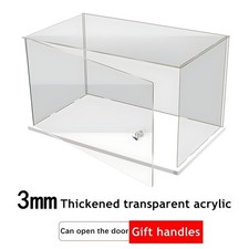 Clear Acrylic Display Case Box 41x16x11cm for Collectibles Crafts Model Toys