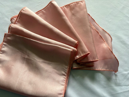 Pink satin chair bows - 18,