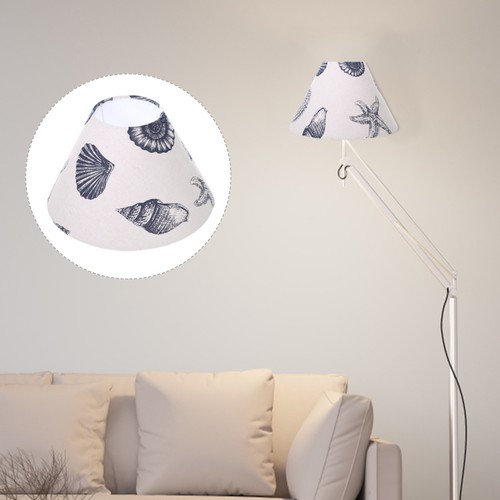 Linen lamp shades conch shell - linen,