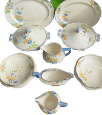 Crown Ducal Rosemary 9 piece serving set #3227