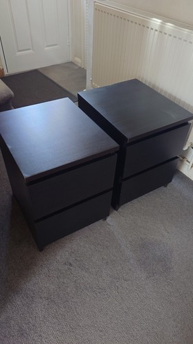 Ikea malm bedside tables - malm,