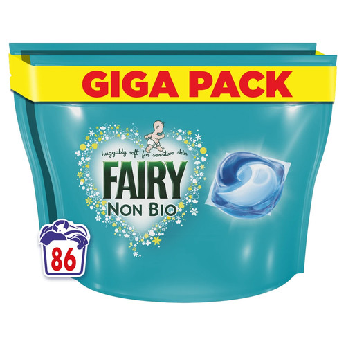 Fairy non bio laundry pods - laundry,