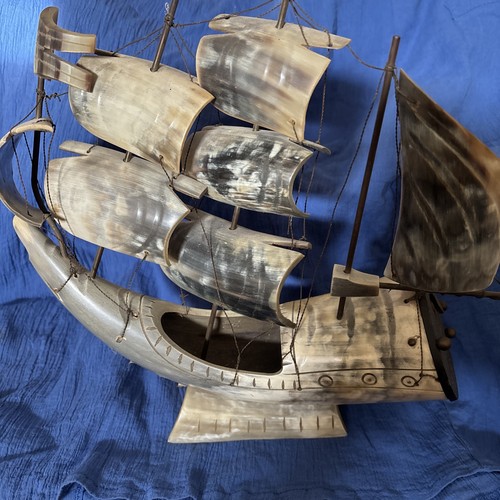 Vintage bull horn galleon - vintage,