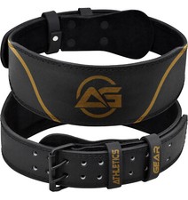 Weight Lifting 4" Leather Belt