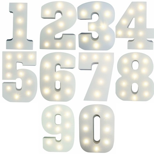 Led white light numbers - led, up