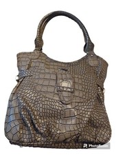 Betty Barclay Grey Croc Double Handled Handbag