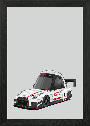 Nissan gtr r35 nismo - nismo, framed